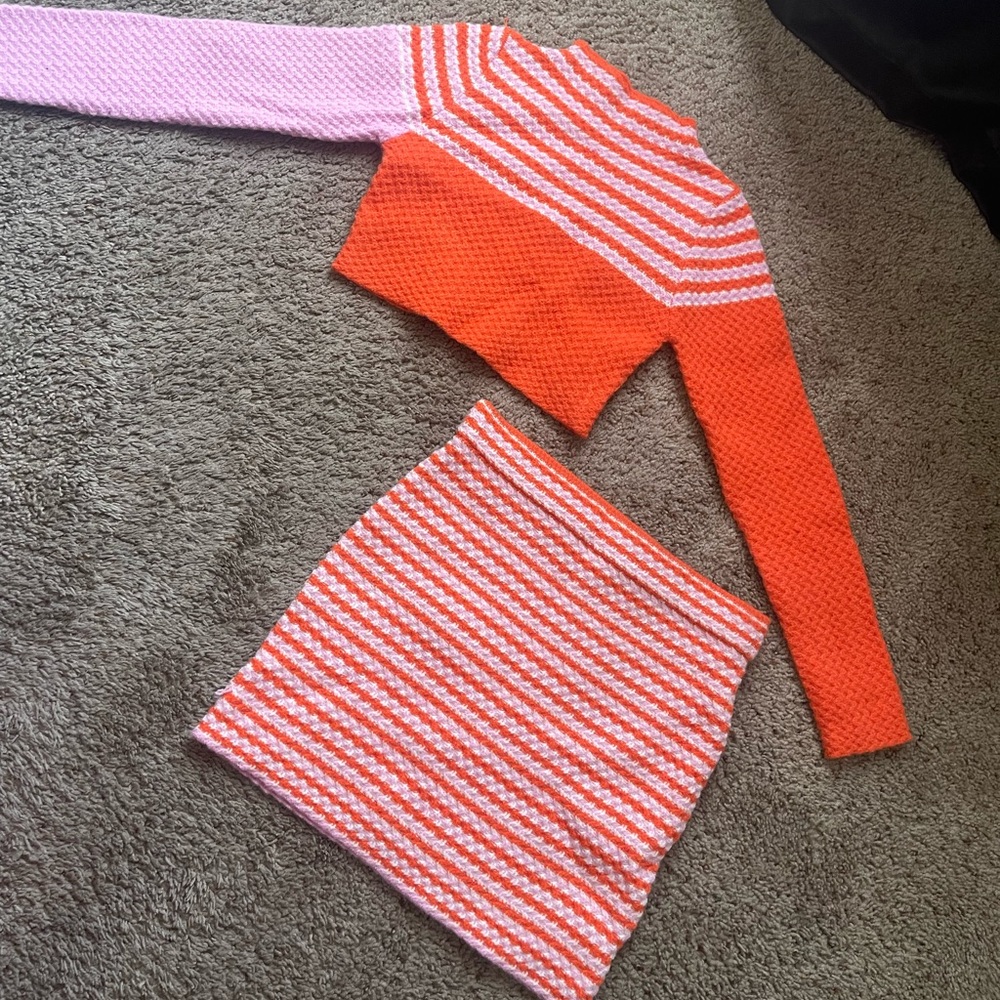 Knit set cropped